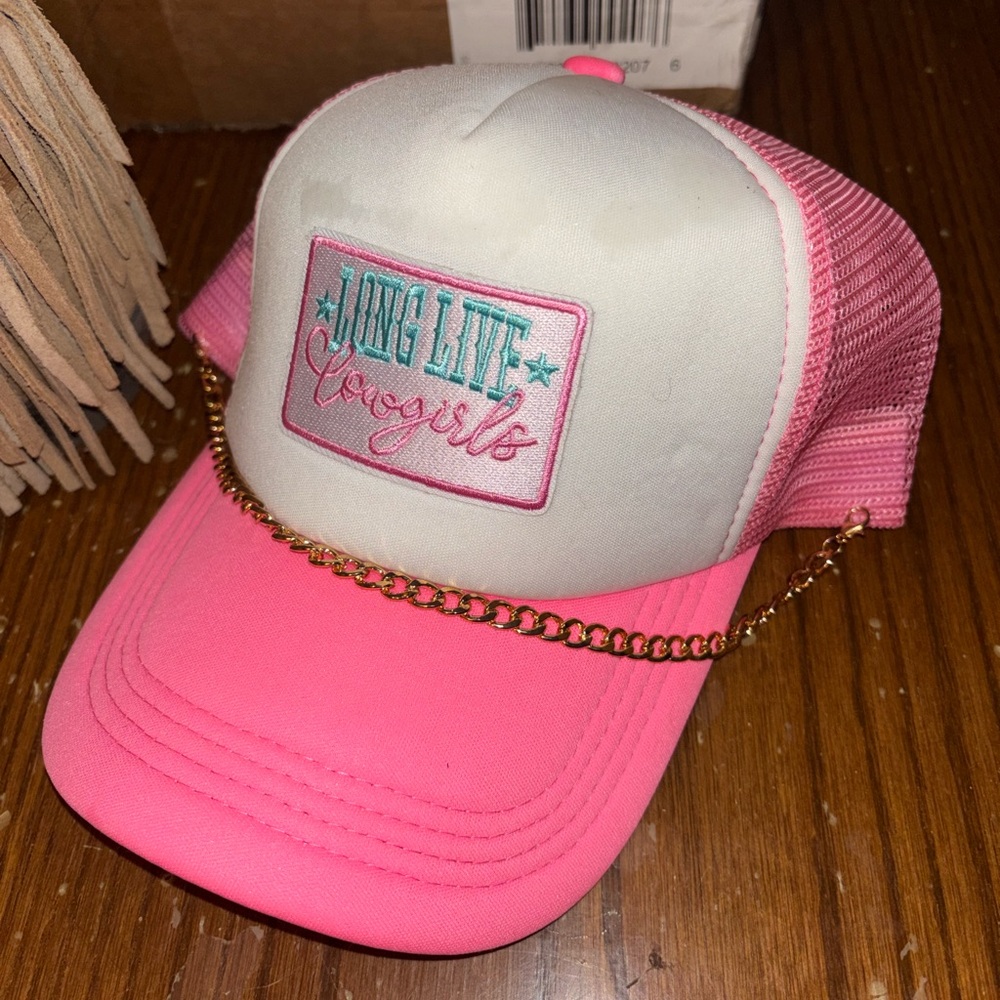 Long Live Cowgirls Pink Trucker Hat